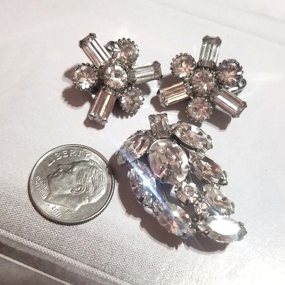 EARLY WEISS Demi Parure ~Spectacular & VERY RARE - Picture 2 of 8